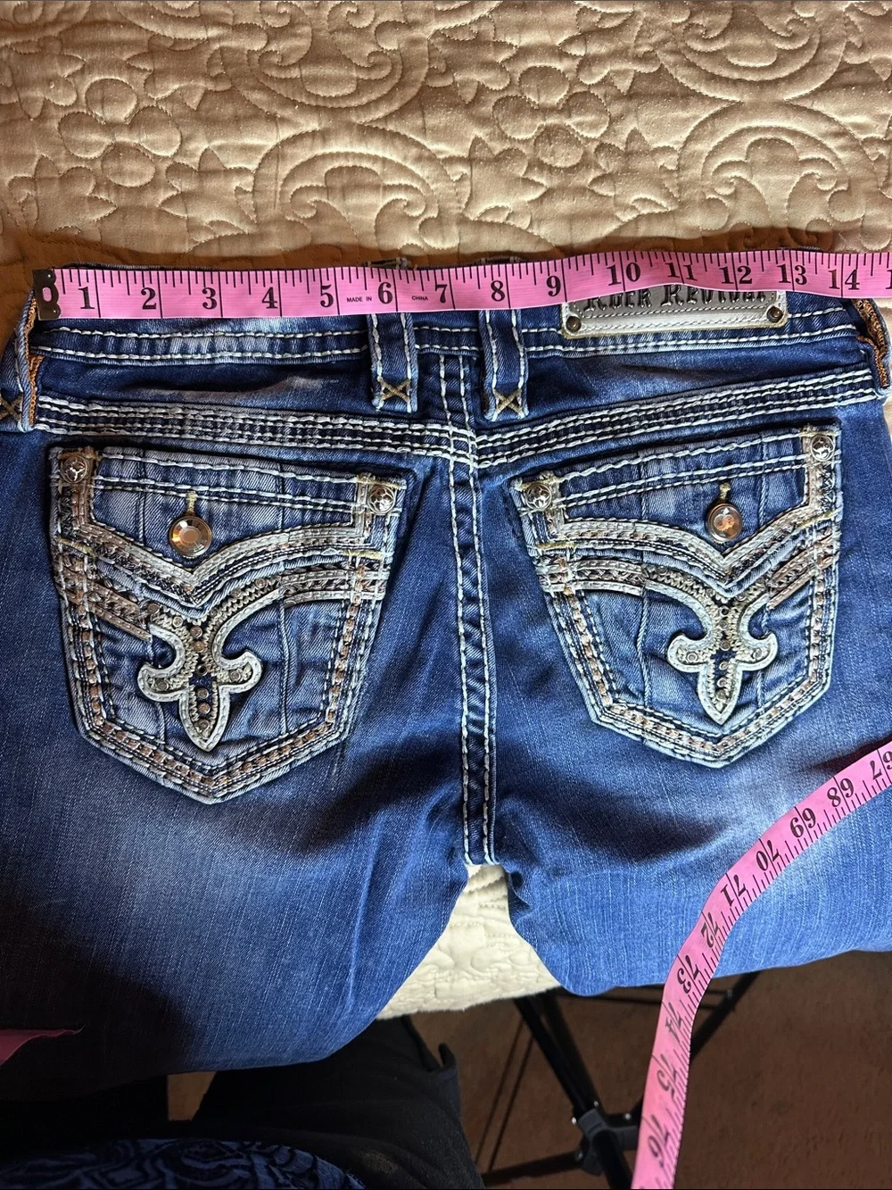 Rock Revival 26” waist 29” inseam CodeDark Blue Women's Embellishmed details